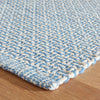 Miss Muffet French Blue Handwoven Cotton Rug Rugs 