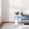 Miss Muffet French Blue Handwoven Cotton Rug Rugs 