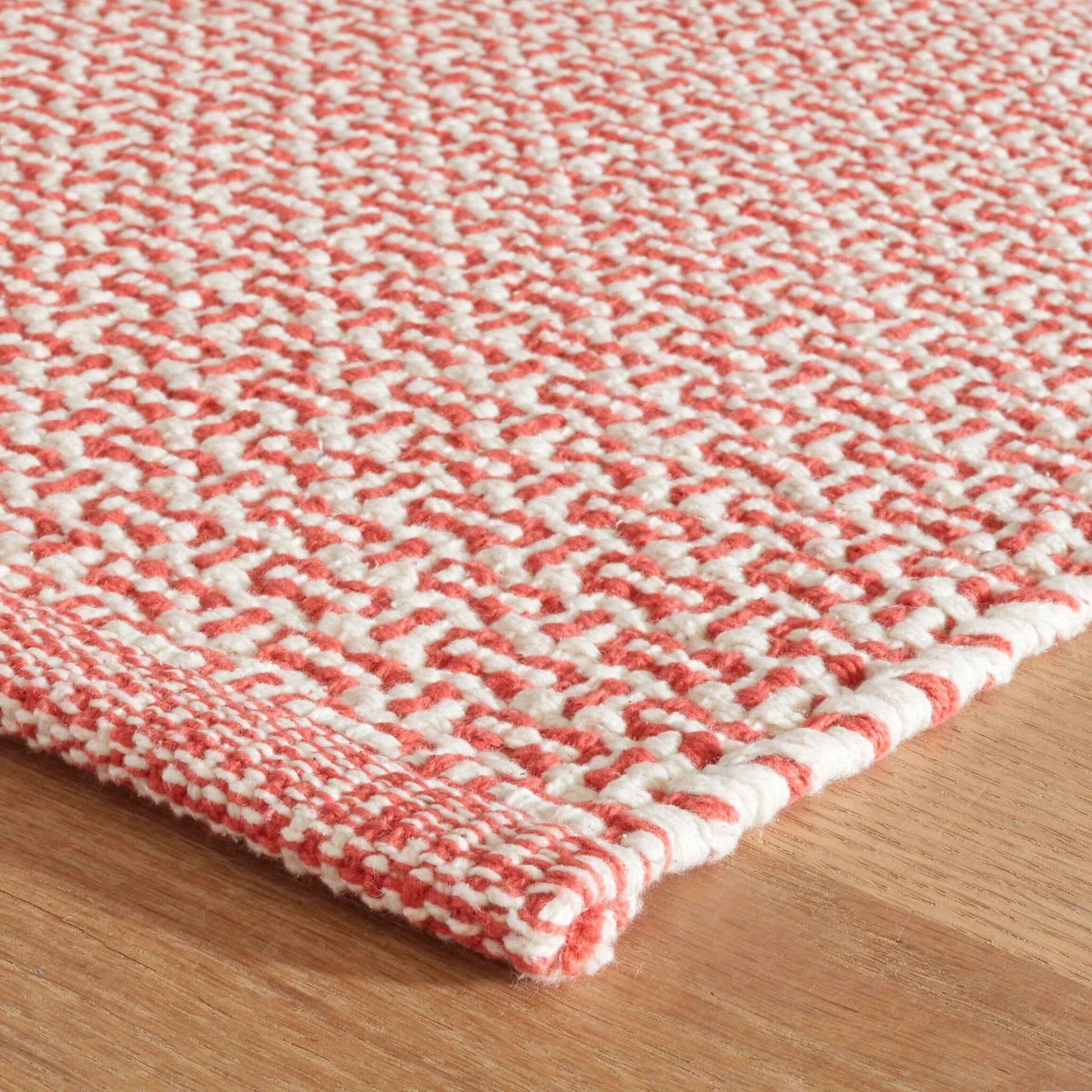 Miss Muffet Paprika Handwoven Cotton Rug Rugs 