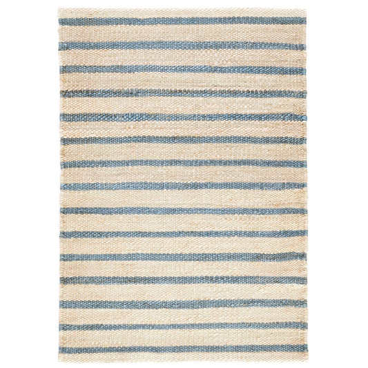 Moana Stripe Handwoven Jute Rug - Blue Rugs 