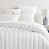 Monet White Quilted Coverlet Quilt 