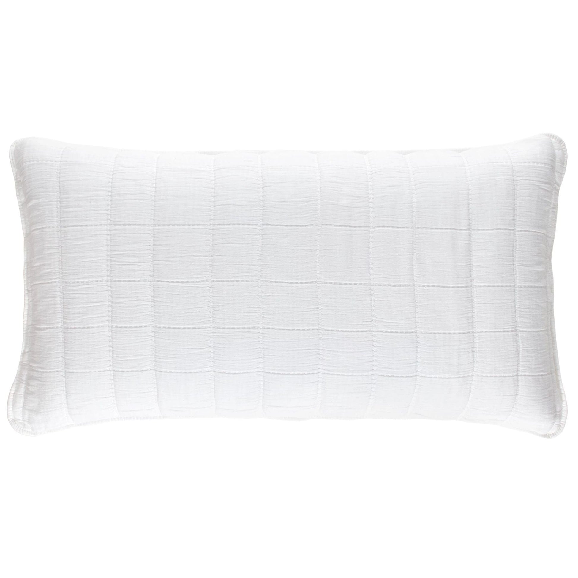Monet White Quilted Sham Quilted Sham 