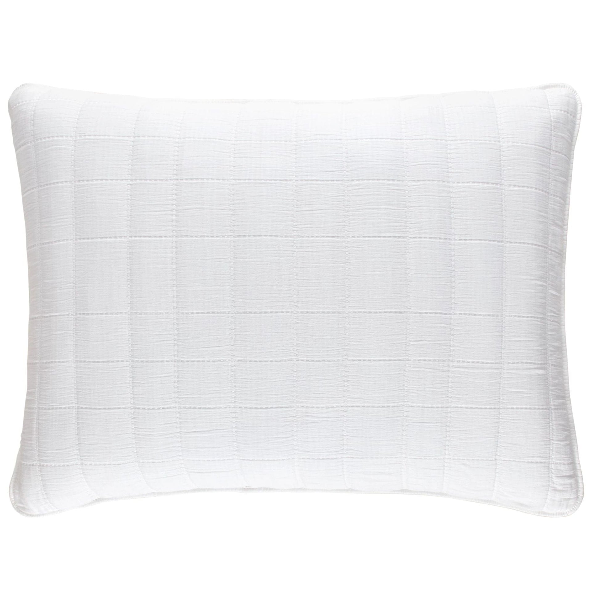 Monet White Quilted Sham Quilted Sham 