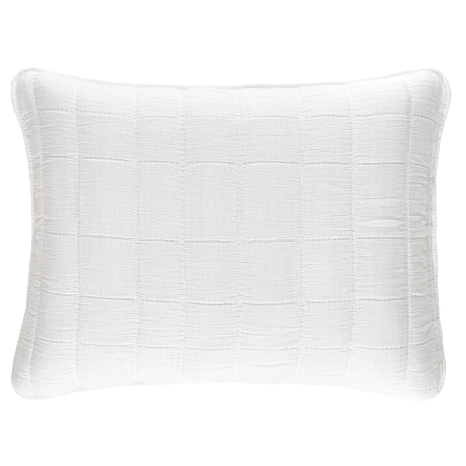 Monet White Quilted Sham Quilted Sham 