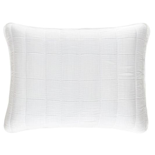 Monet White Quilted Sham Quilted Sham 