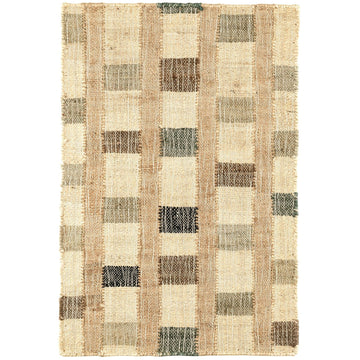 Mosaic Blue Handwoven Jute Rug Rugs 