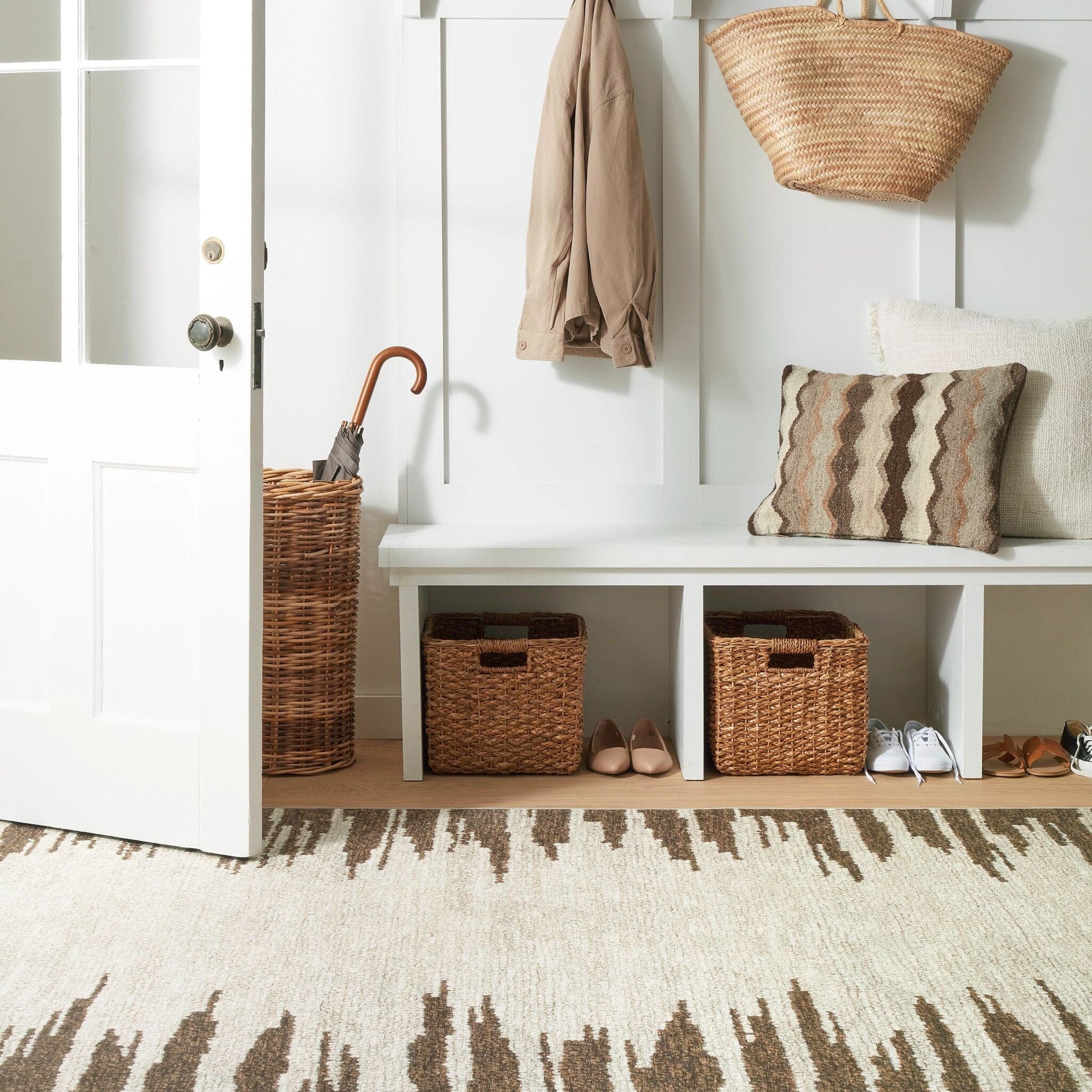 Moss Russet Machine Washable Rug Machine Washable Rug 