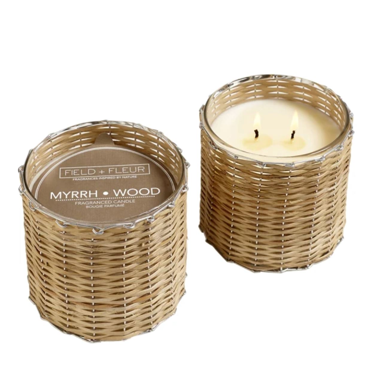 Myrrh Wood - Handwoven Candle 12oz Candles & Home Fragrance 