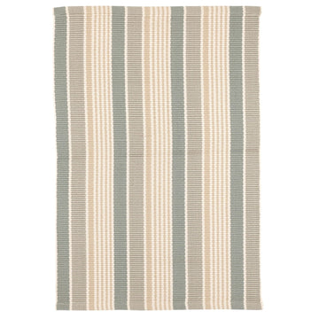 Mystic Stripe Slate Handwoven Indoor/Outdoor Rug RUGS 