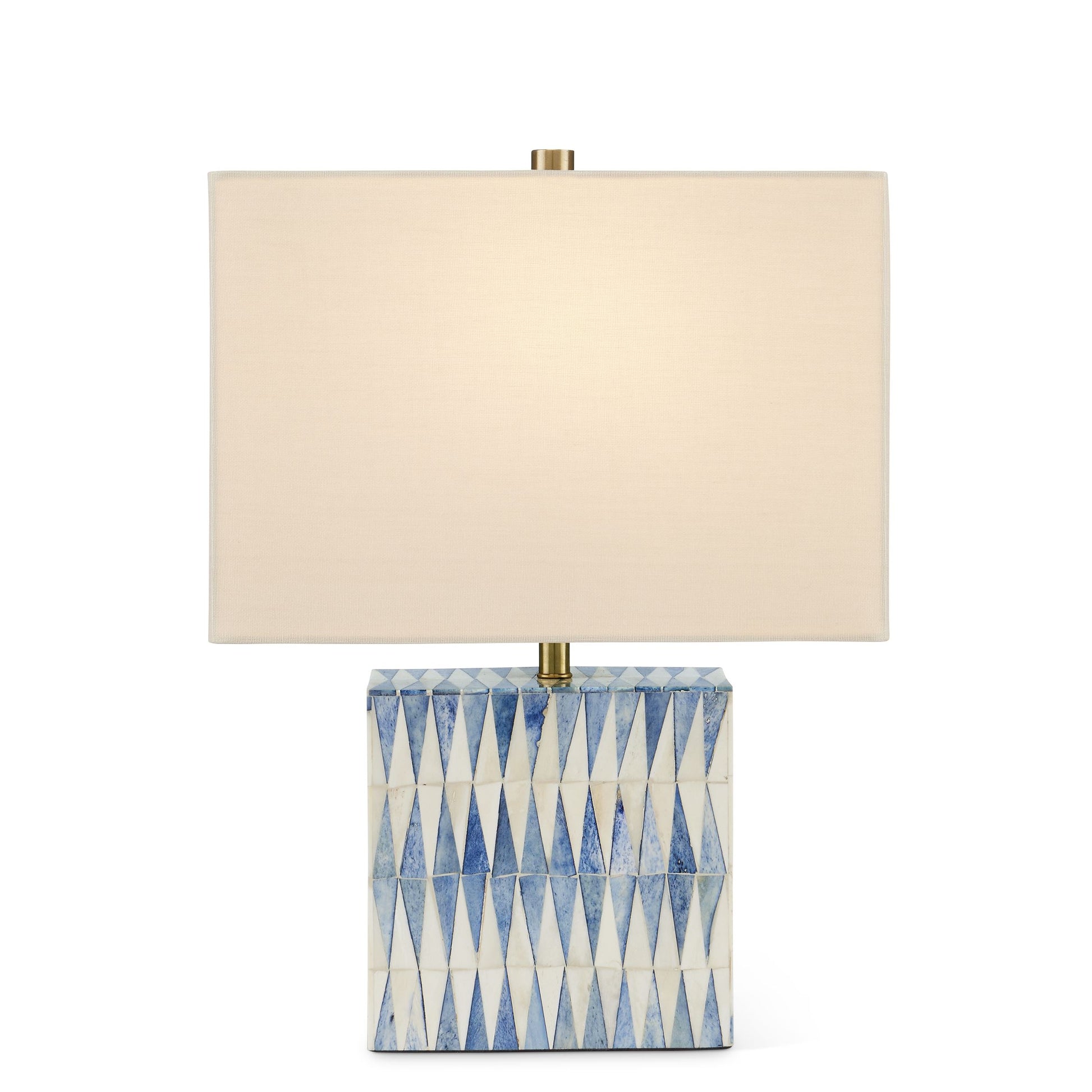Nadene Blue & White Table Lamp Table Lamps 
