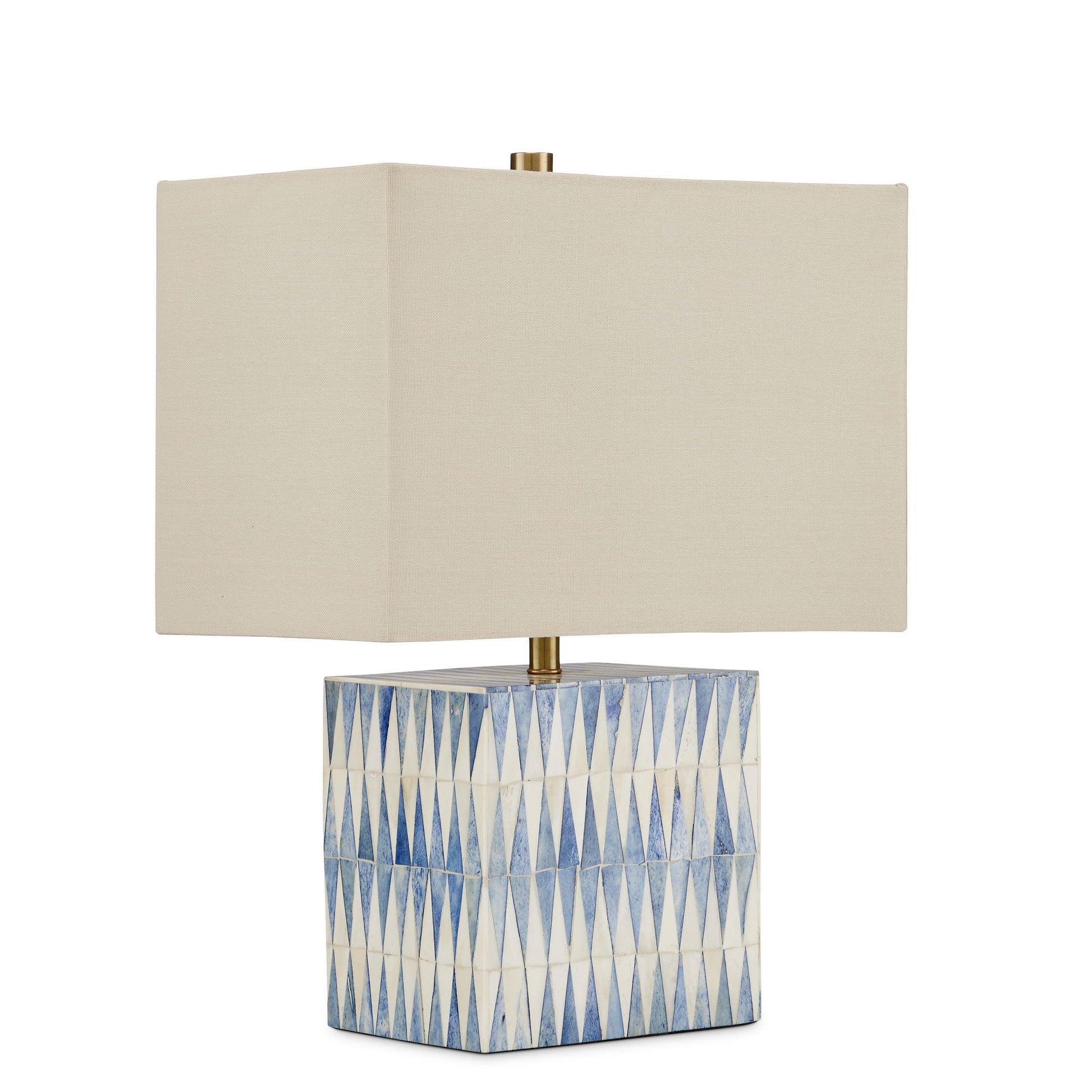 Nadene Blue & White Table Lamp Table Lamps 