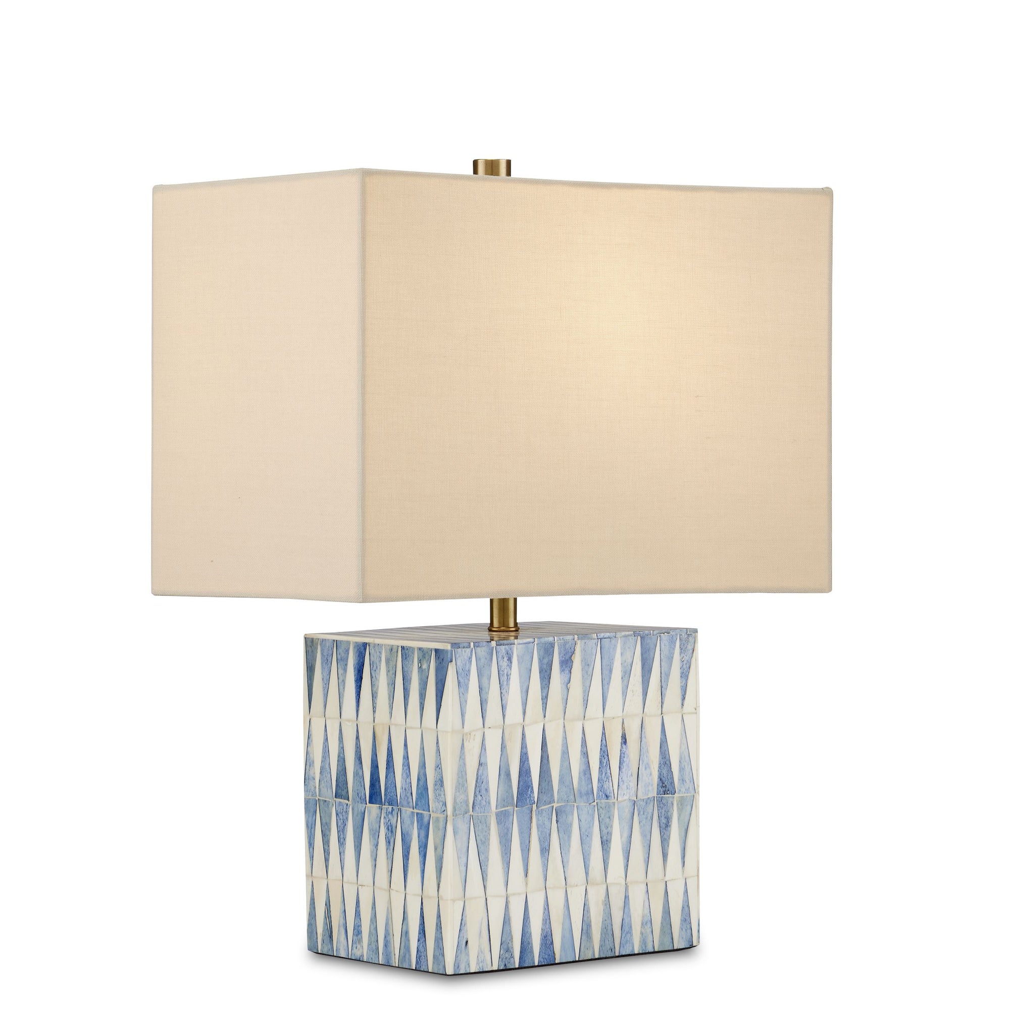 Nadene Blue & White Table Lamp Table Lamps 