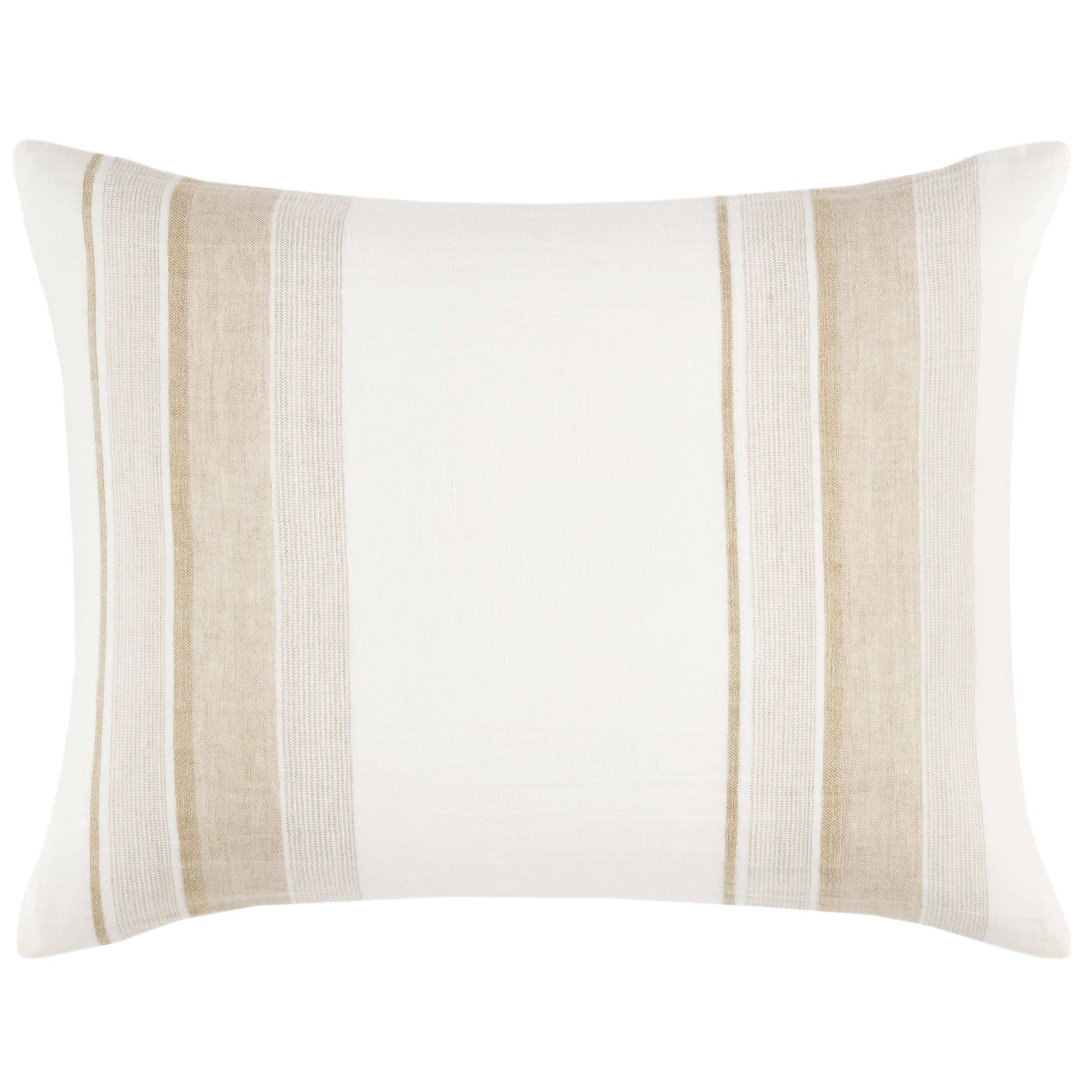 Napa Stripe Linen Natural Sham Shams & Pillowcases 