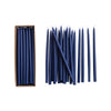 Navy Unscented Thin Taper Candles & Home Fragrance 
