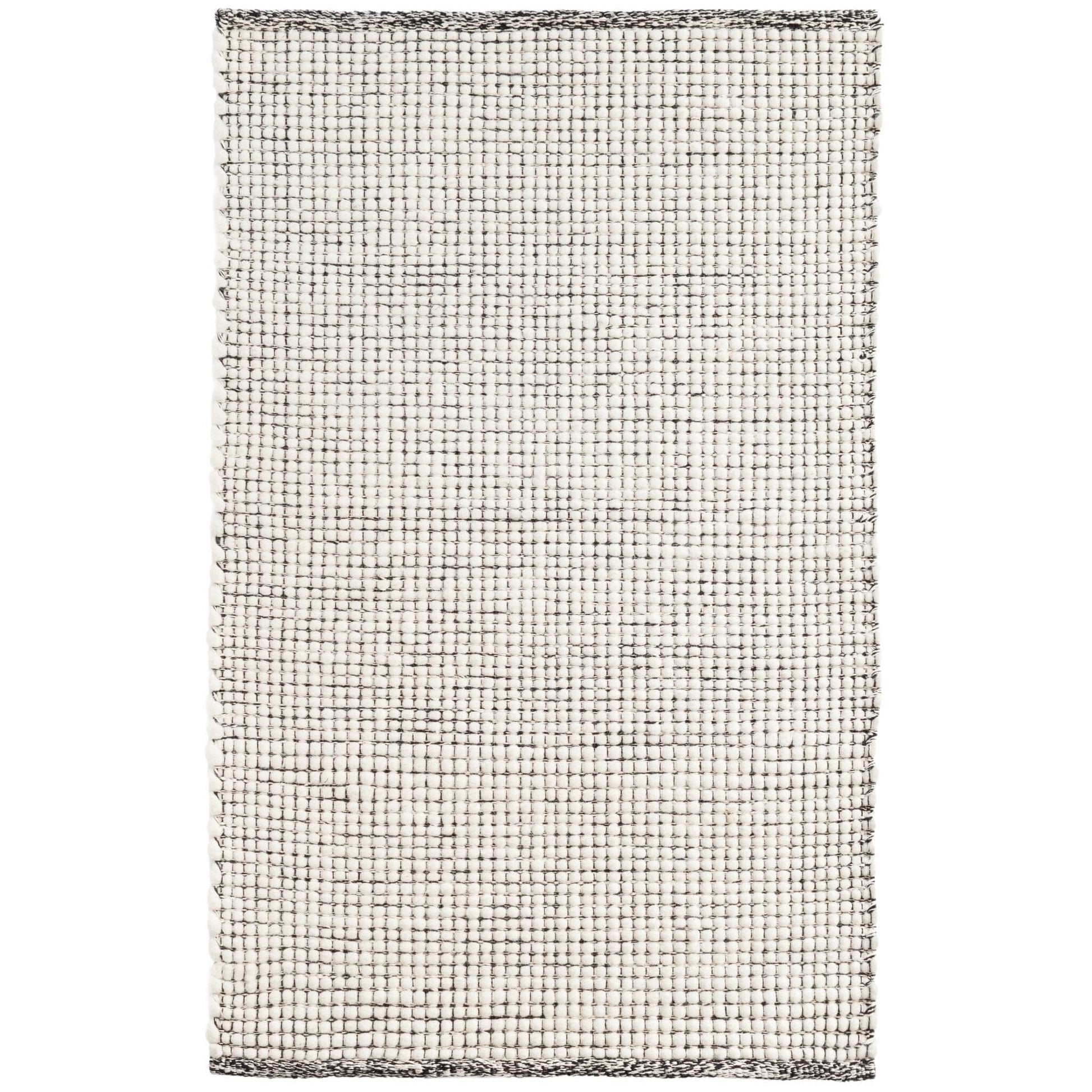 Network Black Handwoven Wool Rug Rugs 