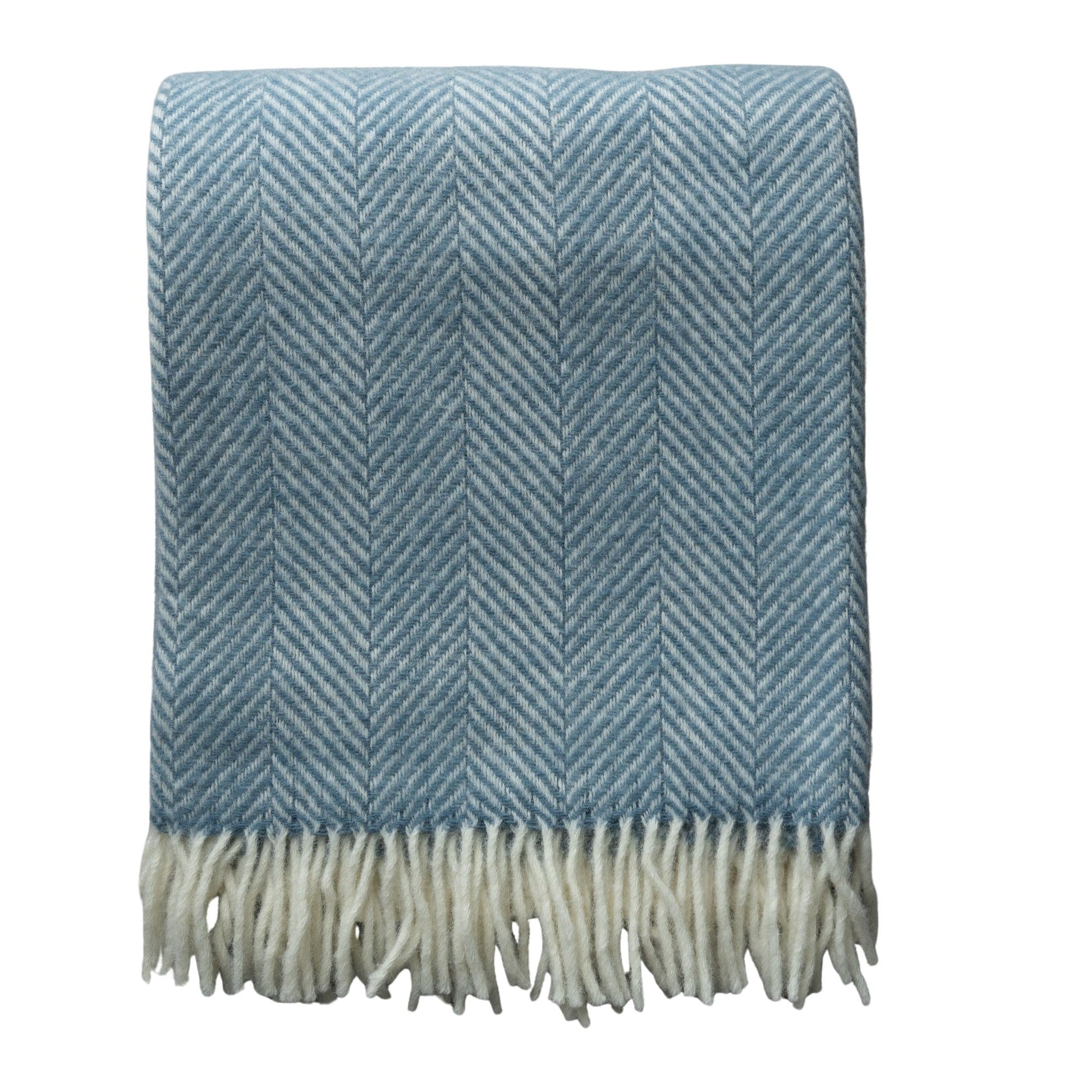 New Zealand Wool Throw - Blue Throws 