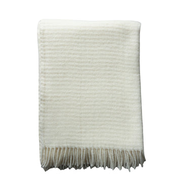 New Zealand Wool Throw - Cream Throws 
