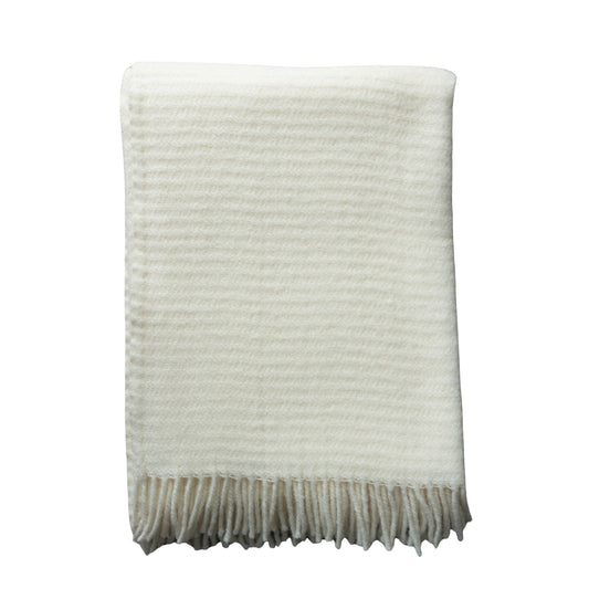 New Zealand Wool Throw - Cream Throws 