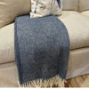 New Zealand Wool Throw - Dark Blue Throws 