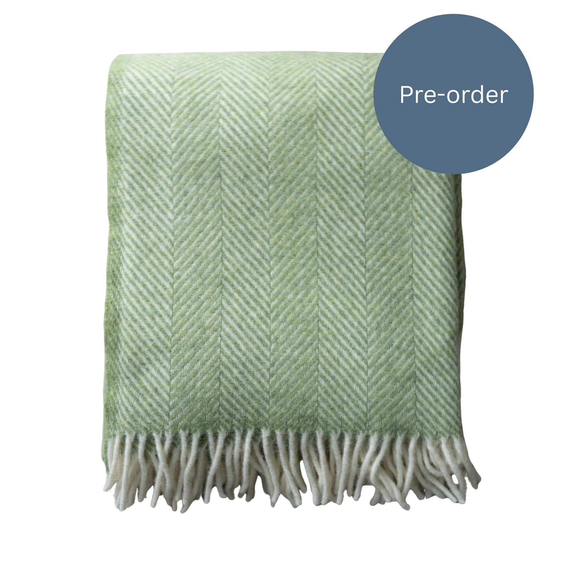 New Zealand Wool Throw - Green Throws 