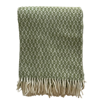 New Zealand Wool Throw - Green Throws 