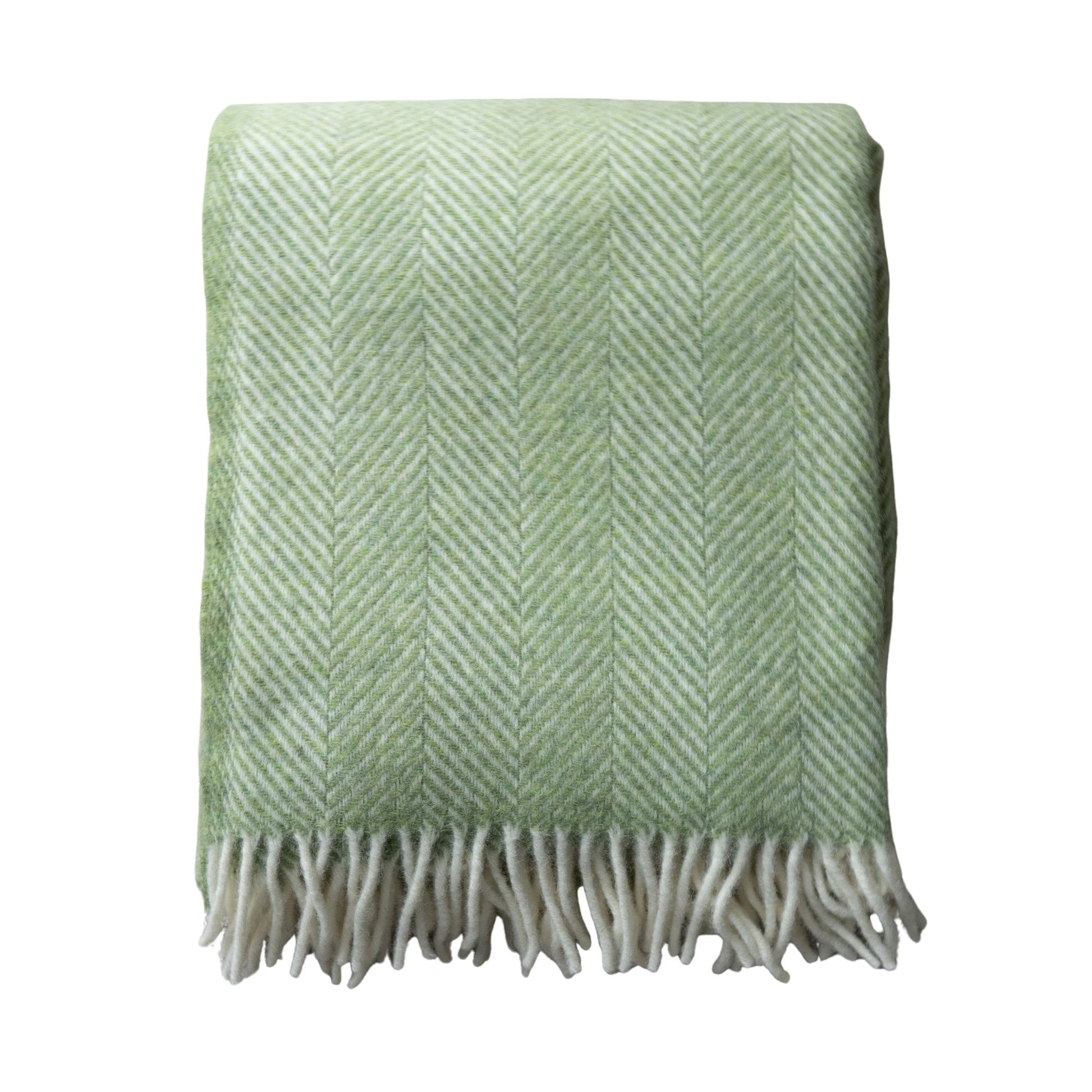 New Zealand Wool Throw - Green Throws 