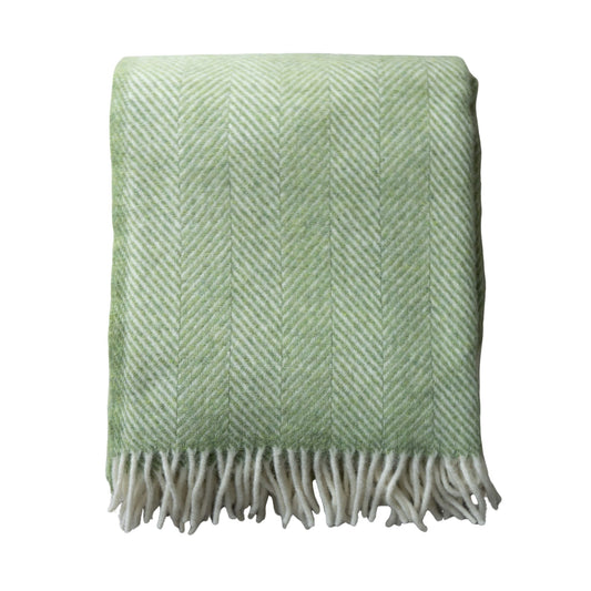 New Zealand Wool Throw - Green Throws 