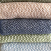 New Zealand Wool Throw - Light Blue Throws 