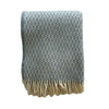 New Zealand Wool Throw - Light Blue Throws 