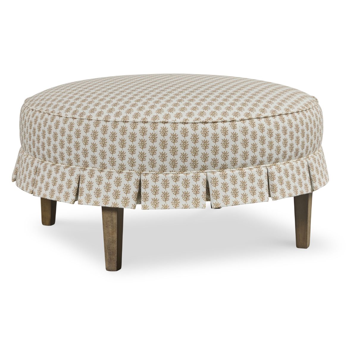 Nickleby Ottoman- Skirted Ottomans 