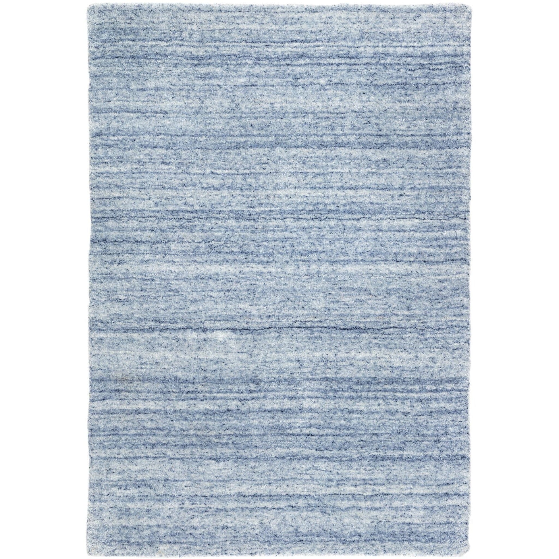 Nordic Blue Hand Loom Knotted Performance Rug Rugs 