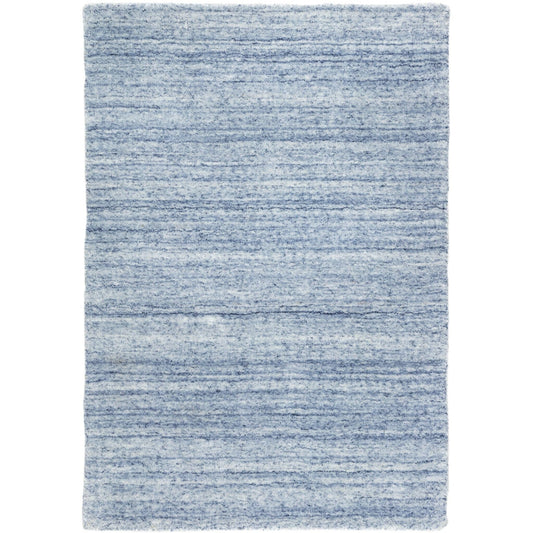 Nordic Blue Hand Loom Knotted Performance Rug Rugs 