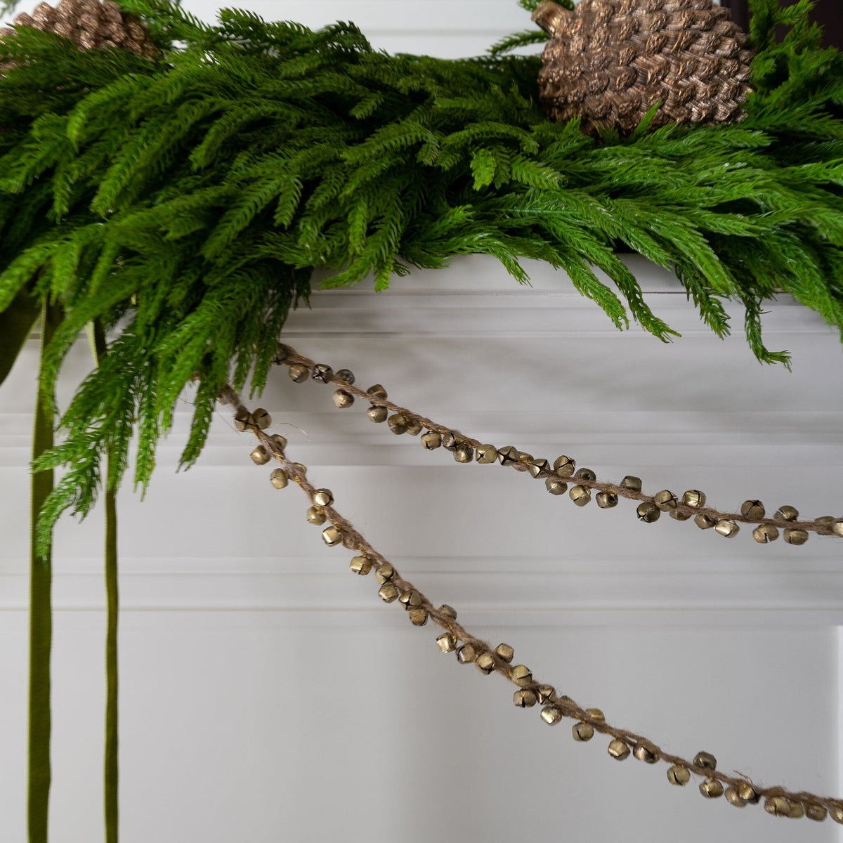 Norfolk Thick Pine Garland 72" Greenery 