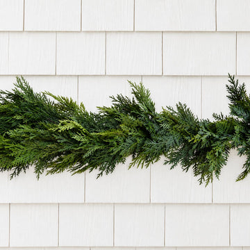 Northern White Cedar Garland 6' Greenery 