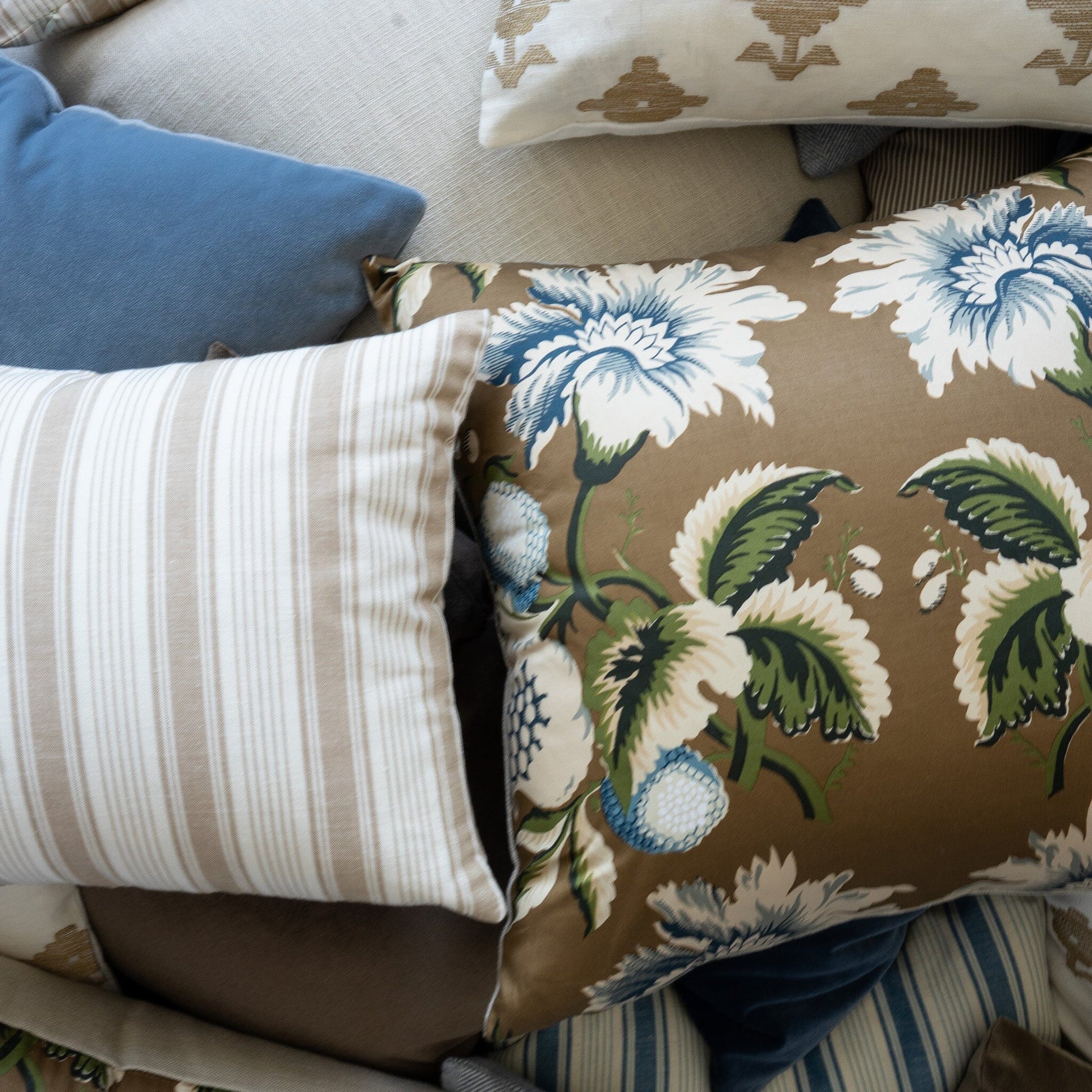 Ojai Stripe Lumbar Pillow - Neutral Pillows 