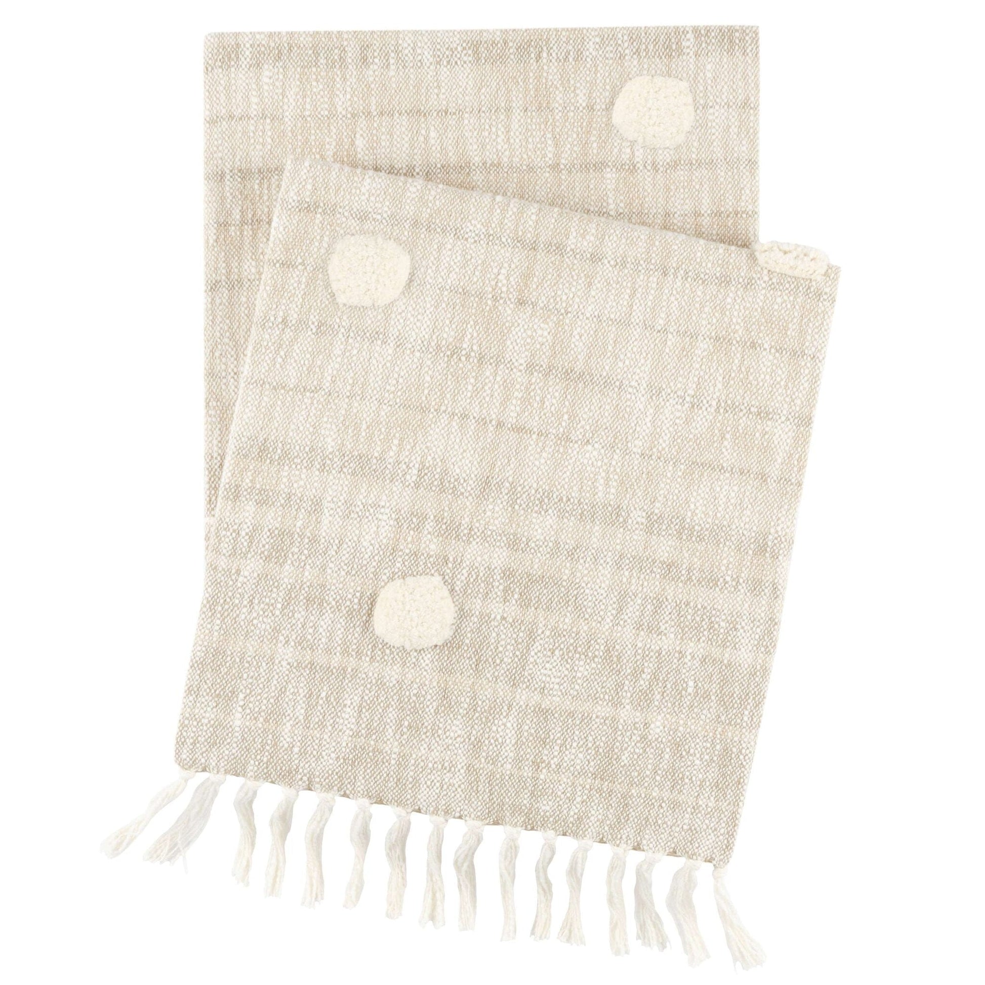 Ombre Dot Natural Throw Throw 