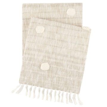 Ombre Dot Natural Throw Throw 