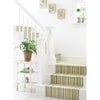 Oslo Stripe Green Handwoven Cotton Rug Rugs 