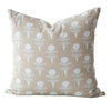 Oyster Block Print Pillow 22" Pillows 