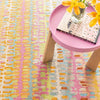 Paint Chip Confetti Hand Micro Hooked Wool Rug Rugs 