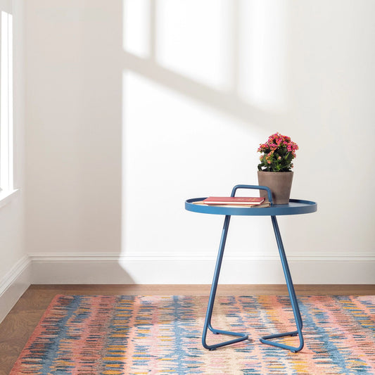 Paint Chip Coral Hand Micro Hooked Wool Rug Rugs 