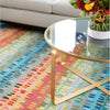 Paint Chip Multi Hand Micro Hooked Wool Rug Rugs 