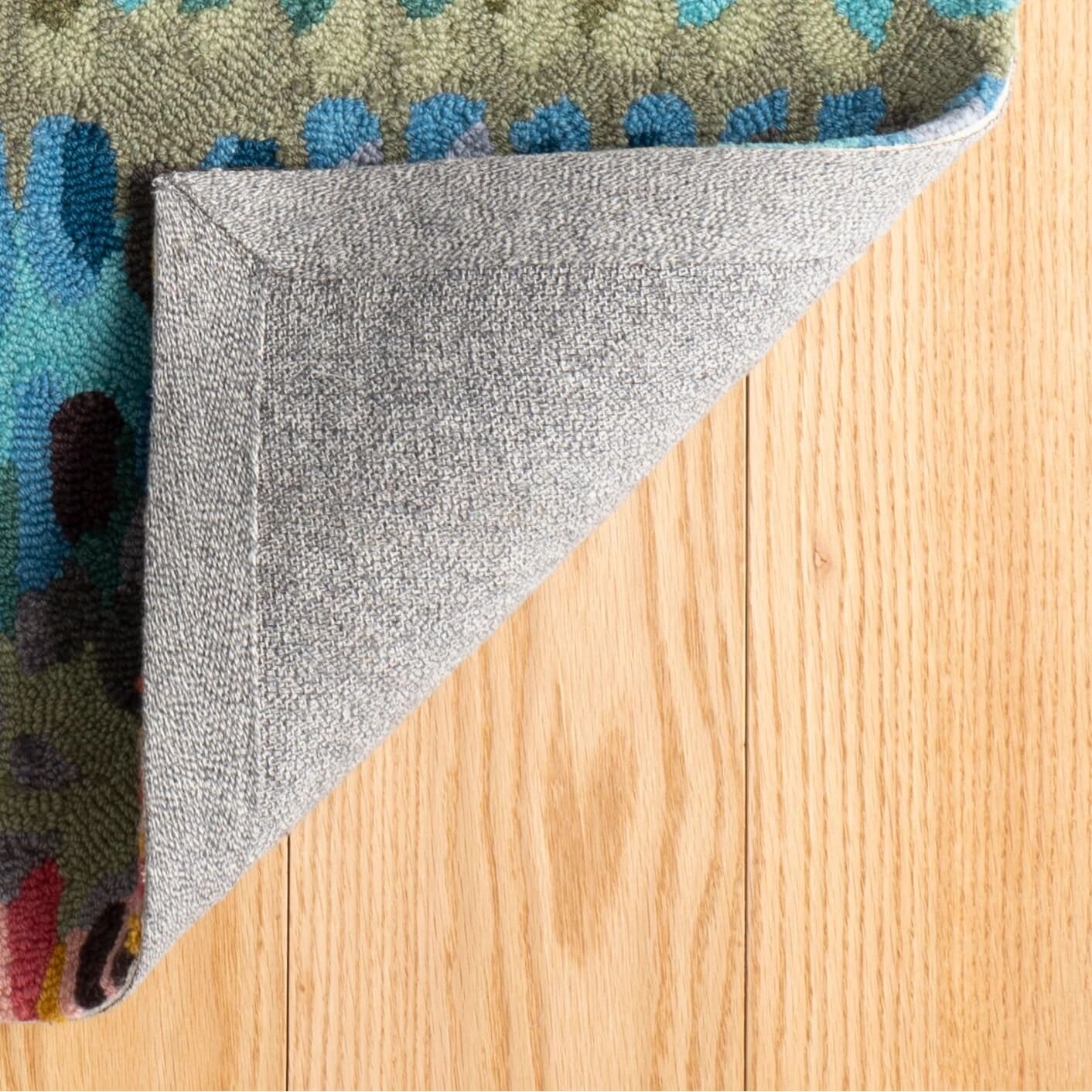 Paint Chip Multi Hand Micro Hooked Wool Rug Rugs 