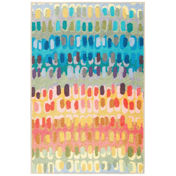Paint Chip Multi Machine Washable Rug Rugs 
