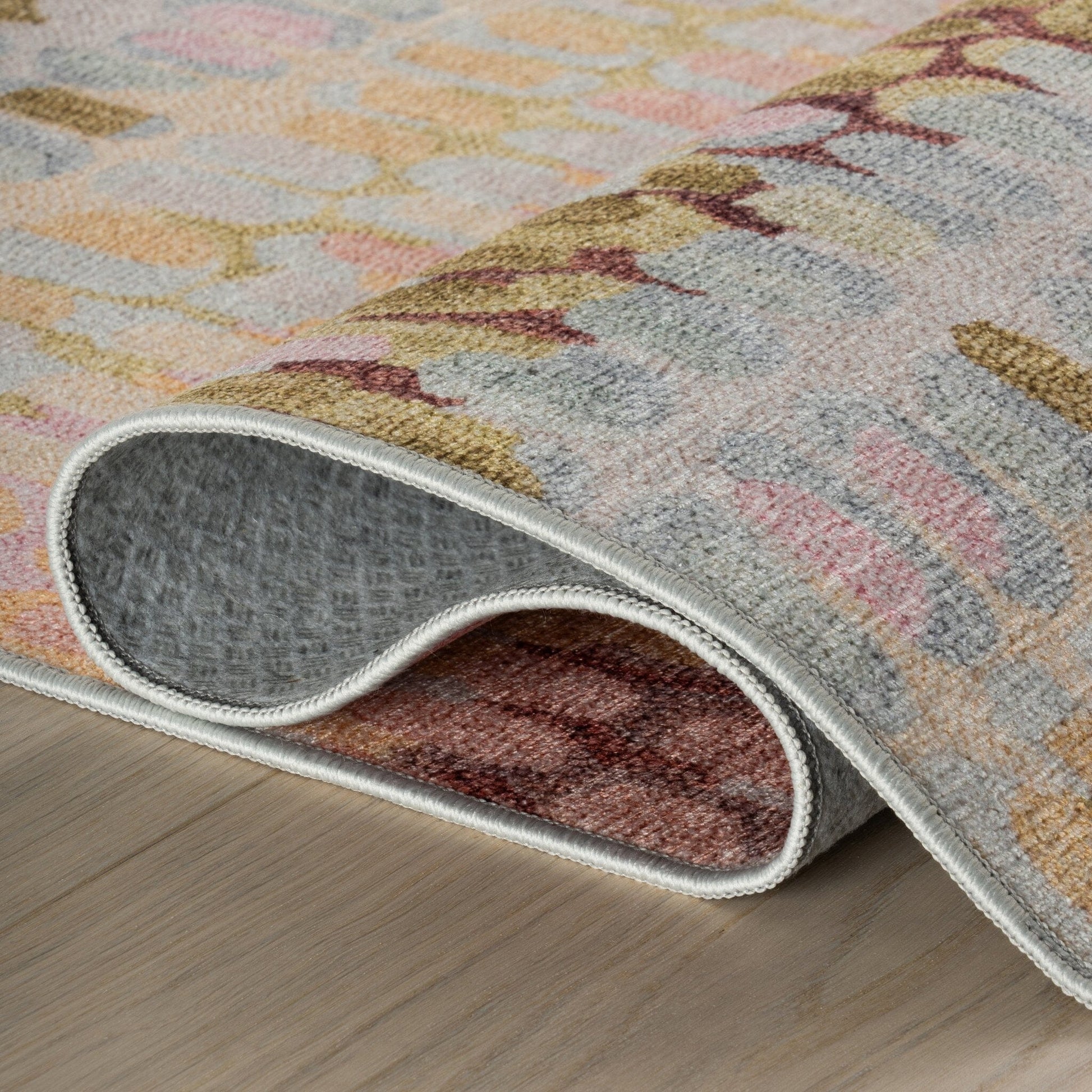 Paint Chip Pastel Machine Washable Rug Rugs 