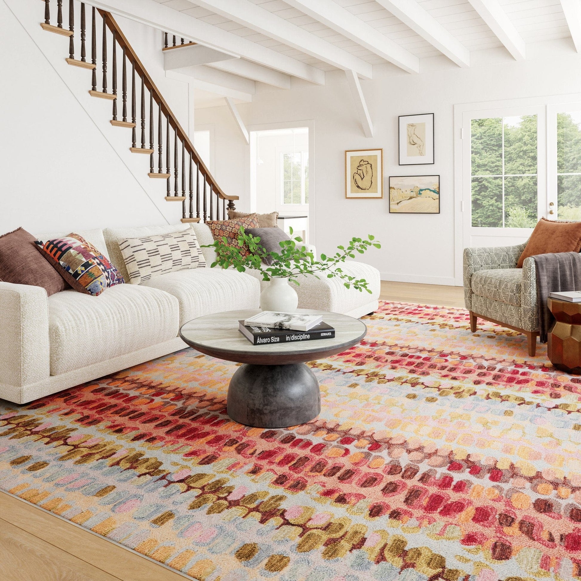 Paint Chip Pastel Machine Washable Rug Rugs 