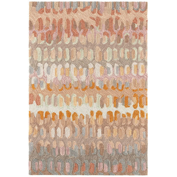 Paint Chip Stone Hand Micro Hooked Wool Rug Rugs 
