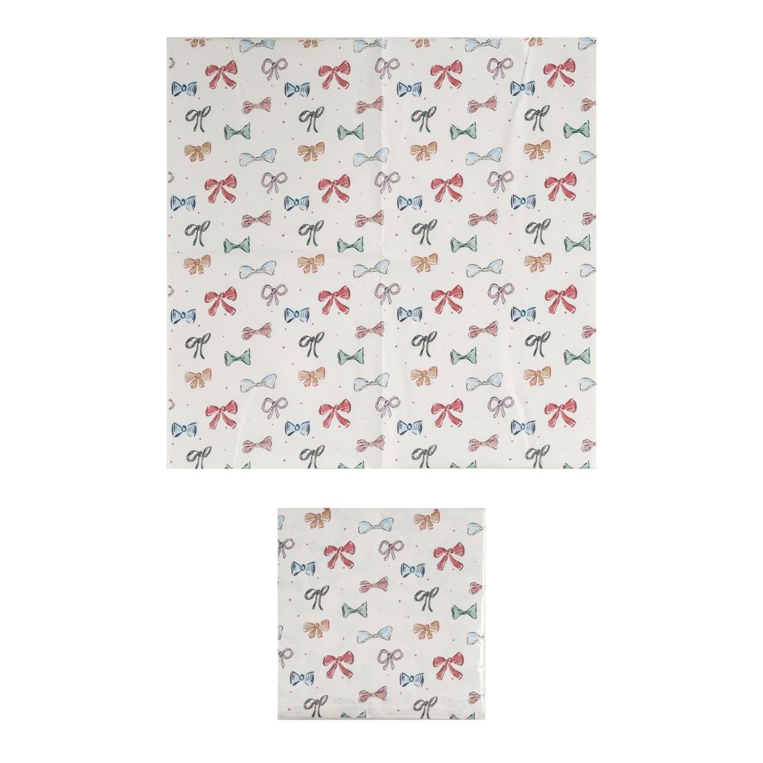 Paper Napkins with bows Objects & Accents 
