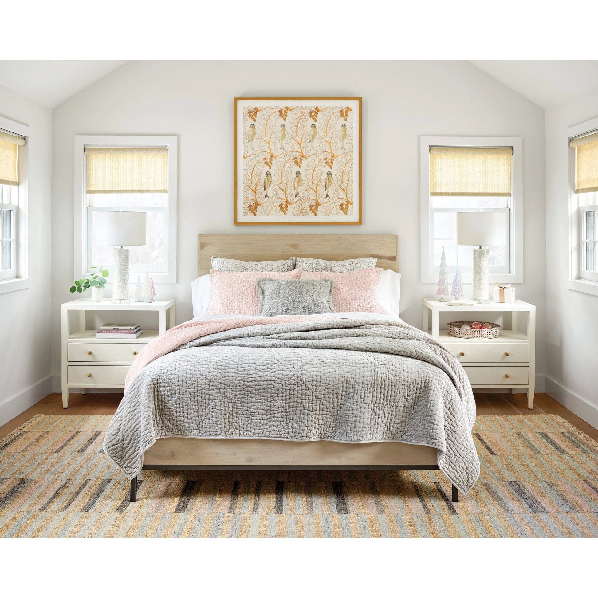 Parisienne Velvet Grey Quilt Quilt 