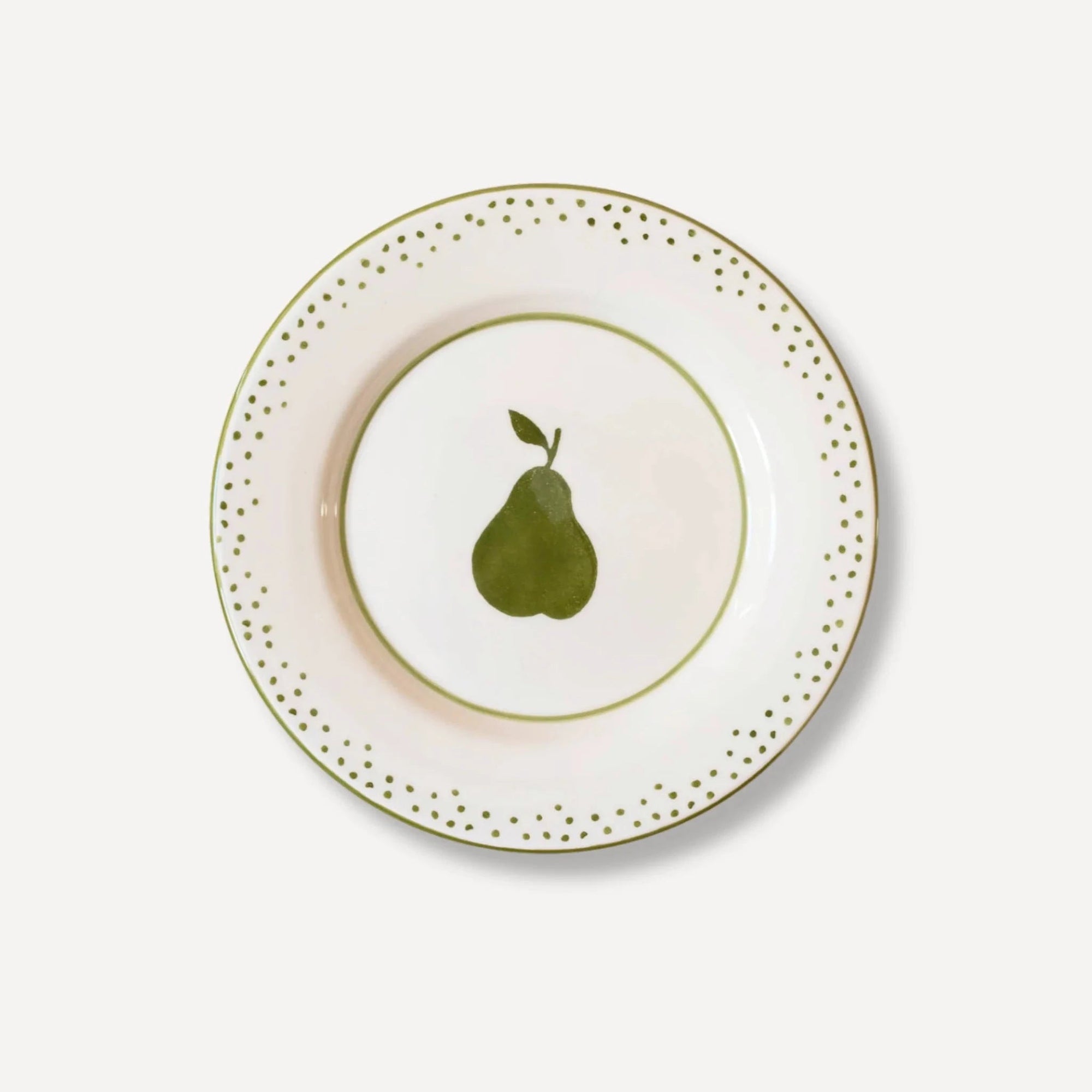 Pear Hand-Painted Lunch Plate Serveware 